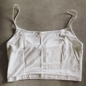 Aritzia, Wilfred Free, white, size Small cropped tank.
